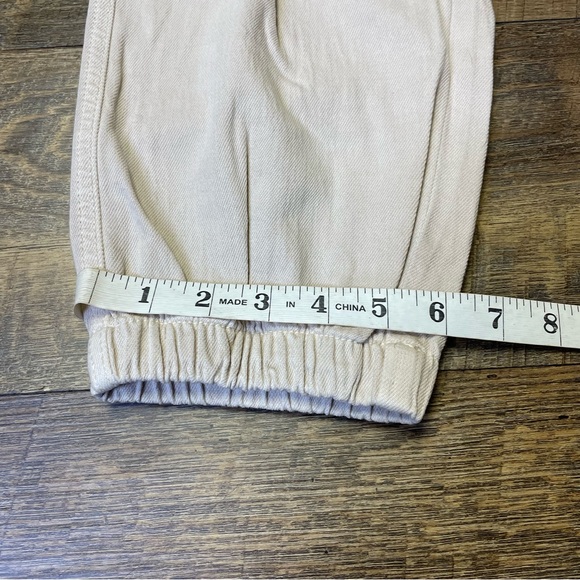 American Eagle AE Jogger Pants Jeans Size 10 Khaki Beige Drawstring - Picture 5 of 11